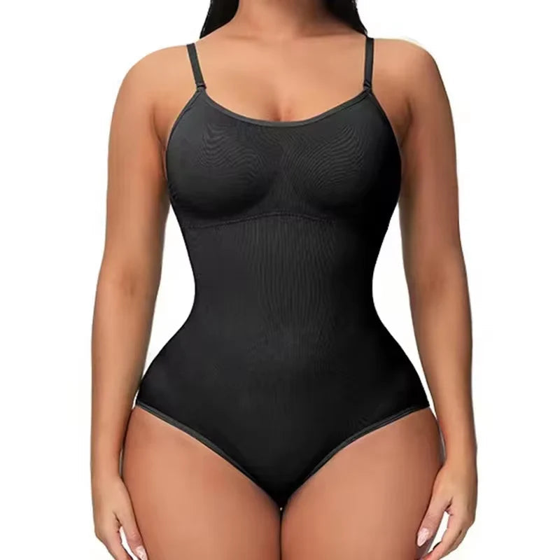 GLOWÉ SPAGHETTI STRAP OPEN CROTCH SHAPEWEAR BODYSUIT